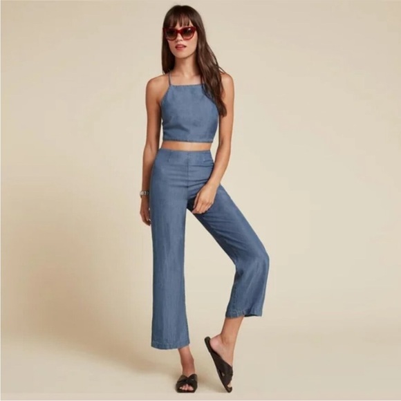 Reformation Pants - Reformation Blue "Clover" Pants/Slacks
